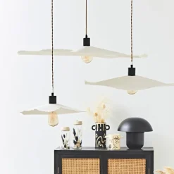 Fabrique de Styles Abat-jour blanc beige d78cm - Louise* Suspensions