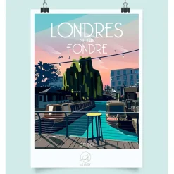 Fabrique de Styles Affiche ville Londres 42x59.4cm* Cadres Déco Et Affiches