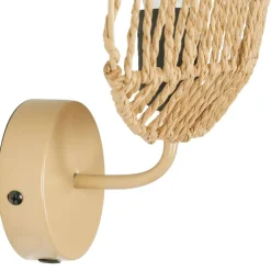 Fabrique de Styles Applique feuille le avec intérupteur H33cm corde de papier - Calyp* Appliques