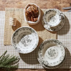 Fabrique de Styles Assiette creuse en faïence d23cm - clothilde* Assiettes