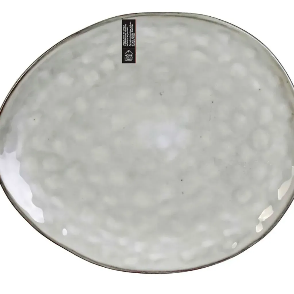 Fabrique de Styles Assiette galet en grès d27.5cm - au gres du temps* Assiettes