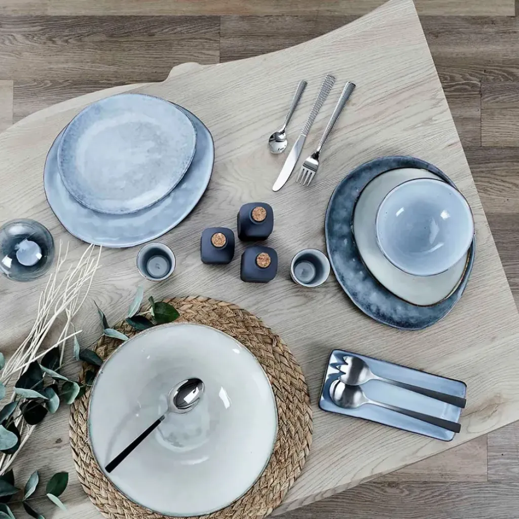 Fabrique de Styles Assiette galet en grès d27.5cm - au gres du temps* Assiettes