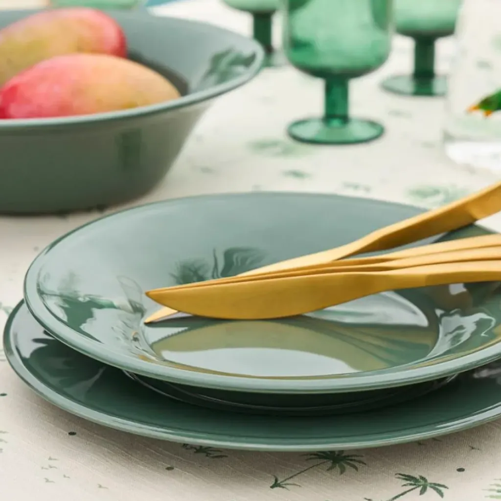 Fabrique de Styles Assiette plate en faïence d28.5cm - Constance* Assiettes