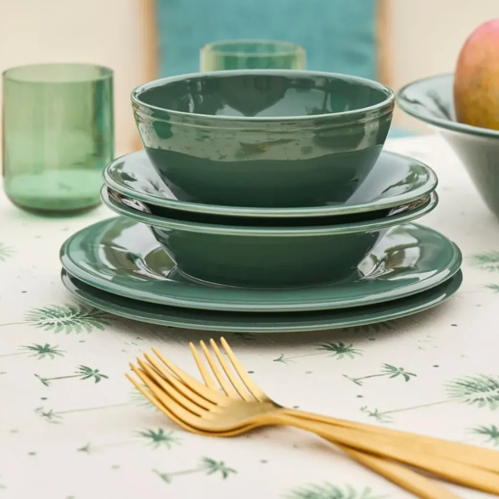 Fabrique de Styles Assiette plate en faïence d28.5cm - Constance* Assiettes