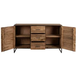 Fabrique de Styles Bahut en acacia et fer noir l150cm - Factory* Buffets Et Vitrines