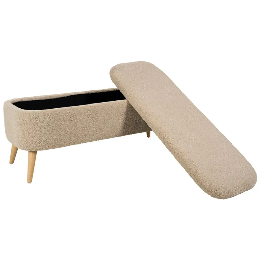 Fabrique de Styles Banc coffre en bouclette - Claudine* Bancs Et Banquettes