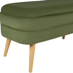 Fabrique de Styles Banc coffre en velours côtelé - Eleonor* Bancs Et Banquettes