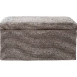 Fabrique de Styles Banc coffre pliable en tissu côtelé - Scarlett* Bancs Et Banquettes