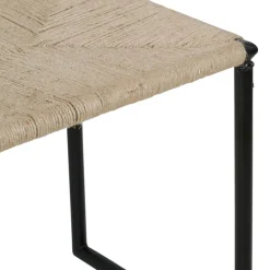 Fabrique de Styles Banc en jute naturel et fer noir - madeira* Bancs Et Banquettes