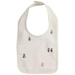 Fabrique de Styles Bavoir en coton écru et gris - Banquise*Enfant Accessoires Repas