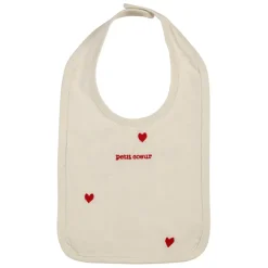 Fabrique de Styles Bavoir en coton écru et rouge - Famille*Enfant Accessoires Repas