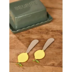 Fabrique de Styles Beurrier en grès - Dulci* Accessoires De Table