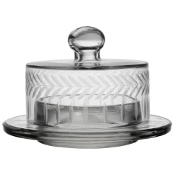 Fabrique de Styles Beurrier rond en verre d14cm - Azelie* Accessoires De Table