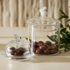 Fabrique de Styles Beurrier rond en verre - Moineau* Accessoires De Table