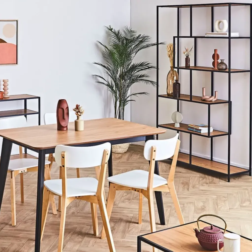 Fabrique de Styles Bibliotheque industrielle en métal et chêne - Senzo* Bibliothèques Et Étagères