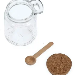 Fabrique de Styles Bocal en verre avec couvercle et petite cuillière* Pots Et Bocaux