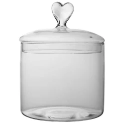 Fabrique de Styles Bocal en verre coeur papille* Bonbonnières, Cloches Et Coupes