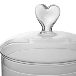 Fabrique de Styles Bocal en verre coeur papille* Bonbonnières, Cloches Et Coupes