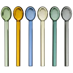 Fabrique de Styles Boite de 6 agitateurs a cocktail en verre l15cm - Colorea* Accessoires Vin Et Cocktails