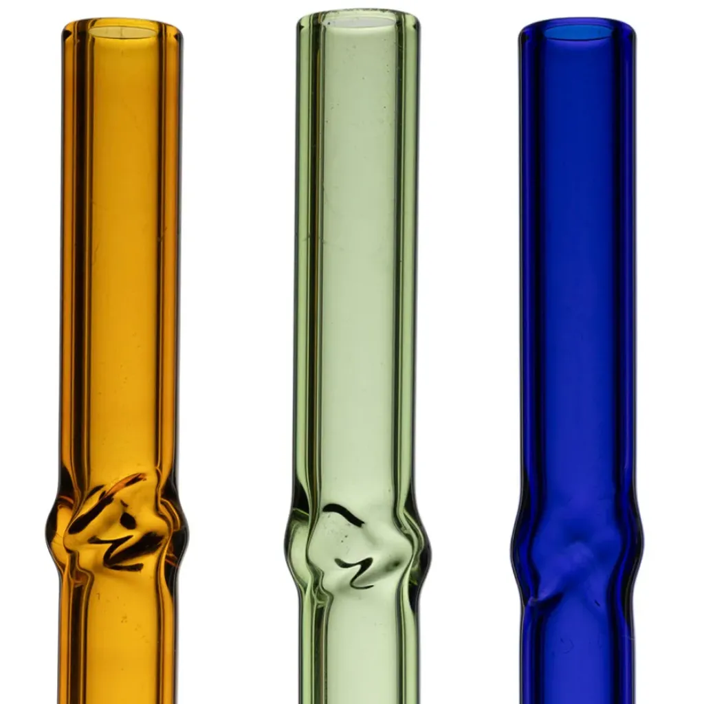 Fabrique de Styles Boite de 6 pailles torsadée en verre l12cm - Colorea* Accessoires Réutilisables