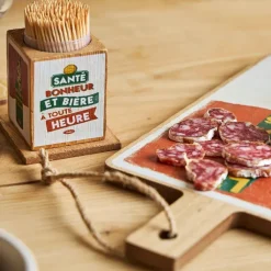 Fabrique de Styles Boite pics apéro en bambou et pin - Copains d'Abord* Petits Rangements