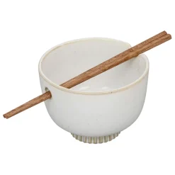 Fabrique de Styles Bol en grès et baguettes d14cm - Organic* Bols Et Coupelles