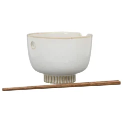 Fabrique de Styles Bol en grès et baguettes d14cm - Organic* Bols Et Coupelles