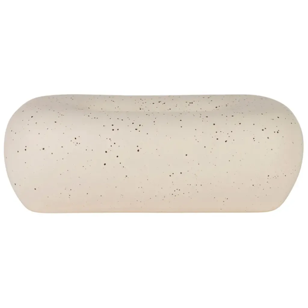 Fabrique de Styles Boîte à mouchoir en grès blanc moucheté - Klosen* Petits Objets Déco