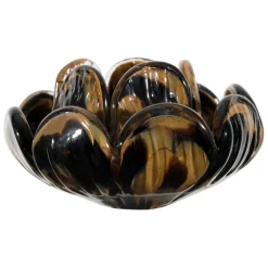 Fabrique de Styles Bougeoir en verre et camel h6cm - Camélia* Photophores, Bougeoirs Et Lanternes