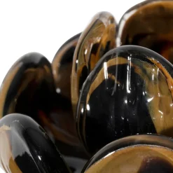 Fabrique de Styles Bougeoir en verre et camel h6cm - Camélia* Photophores, Bougeoirs Et Lanternes