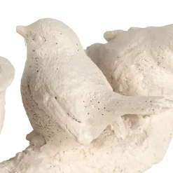 Fabrique de Styles Bougeoir moineau 2 feux en résine écru L32cm* Photophores, Bougeoirs Et Lanternes