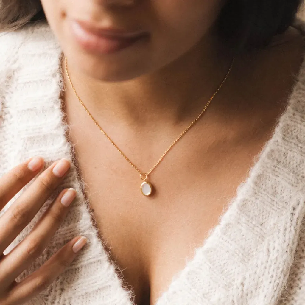 Fabrique de Styles Bougie Bijou Collier Or pierre Nacre lavande boisé 50h* Bougies Parfumées