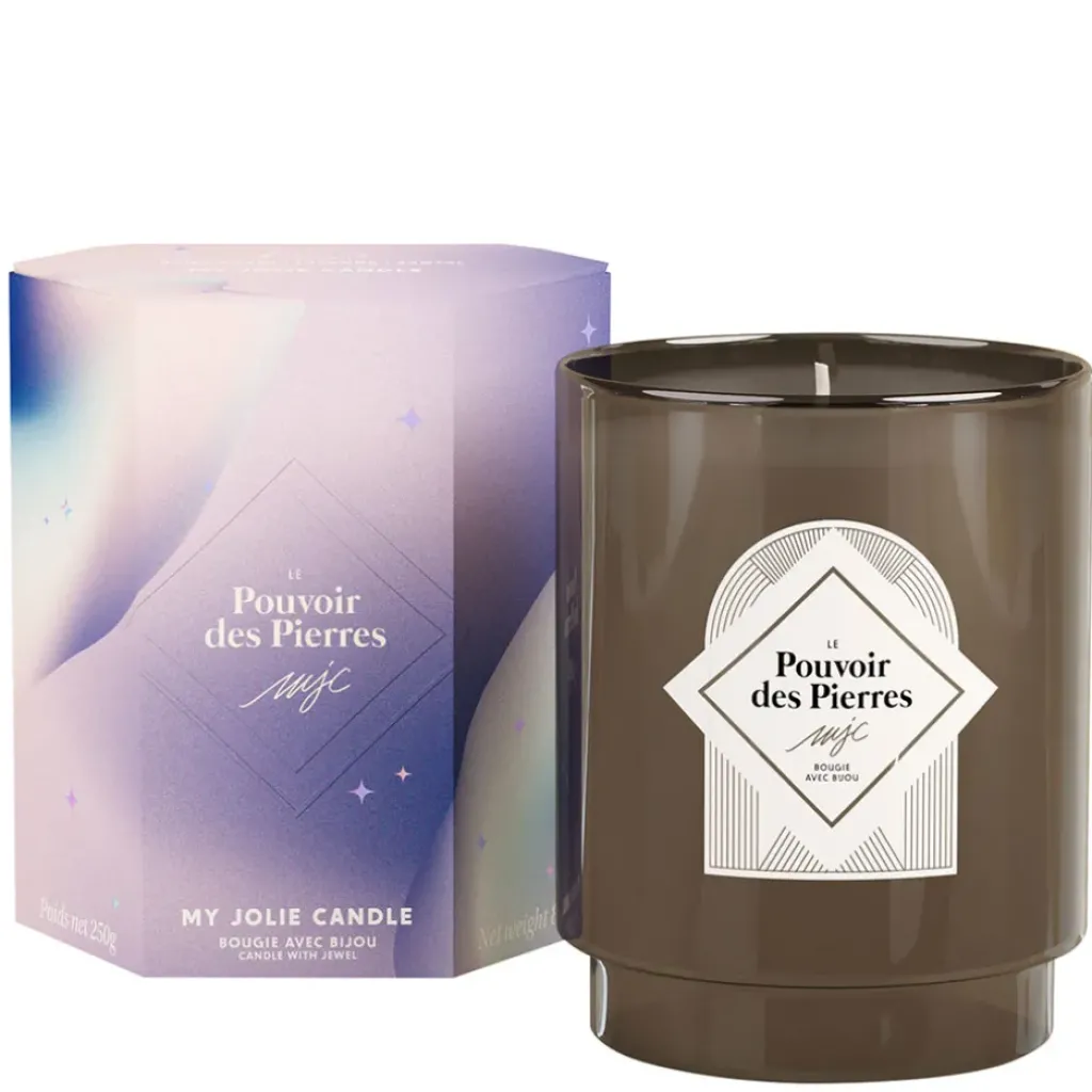 Fabrique de Styles Bougie Bijou Collier Or pierre Lazurite lavande boisé 50h* Bougies Parfumées