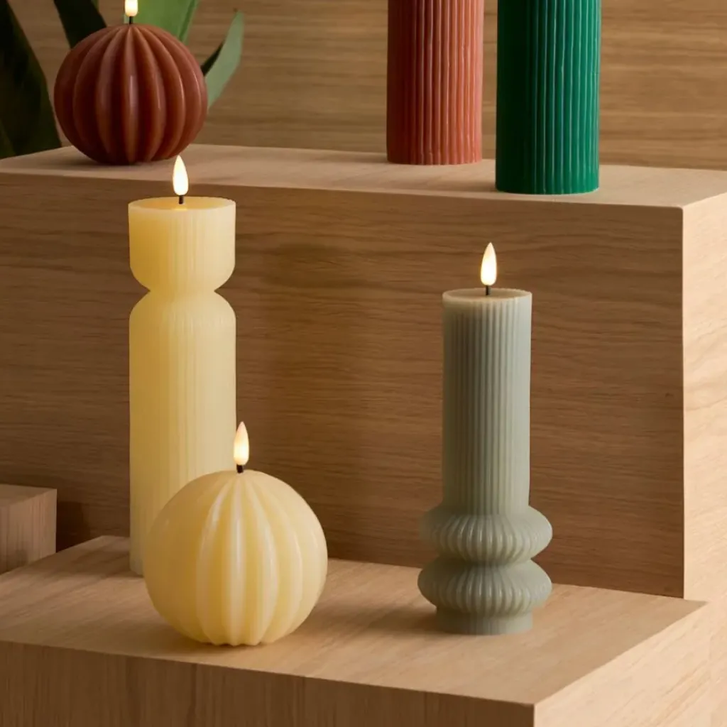 Fabrique de Styles Bougie led pilier h24.5cm* Déco Lumineuse