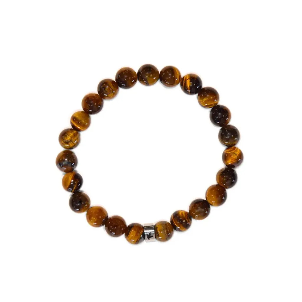 Fabrique de Styles Bracelet œil de tigre perles rondes 8mm* Bijoux Fantaisie