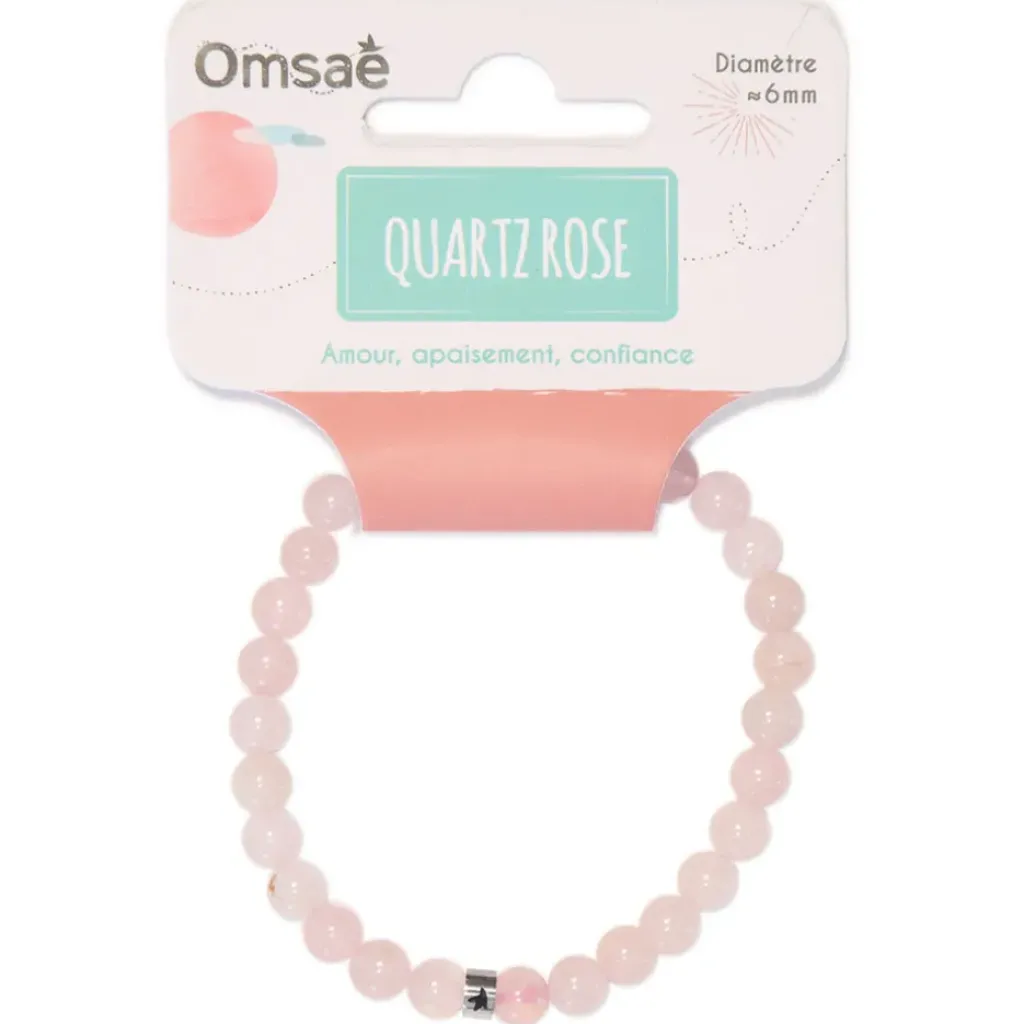 Fabrique de Styles Bracelet quartz perles rondes 6mm* Bijoux Fantaisie