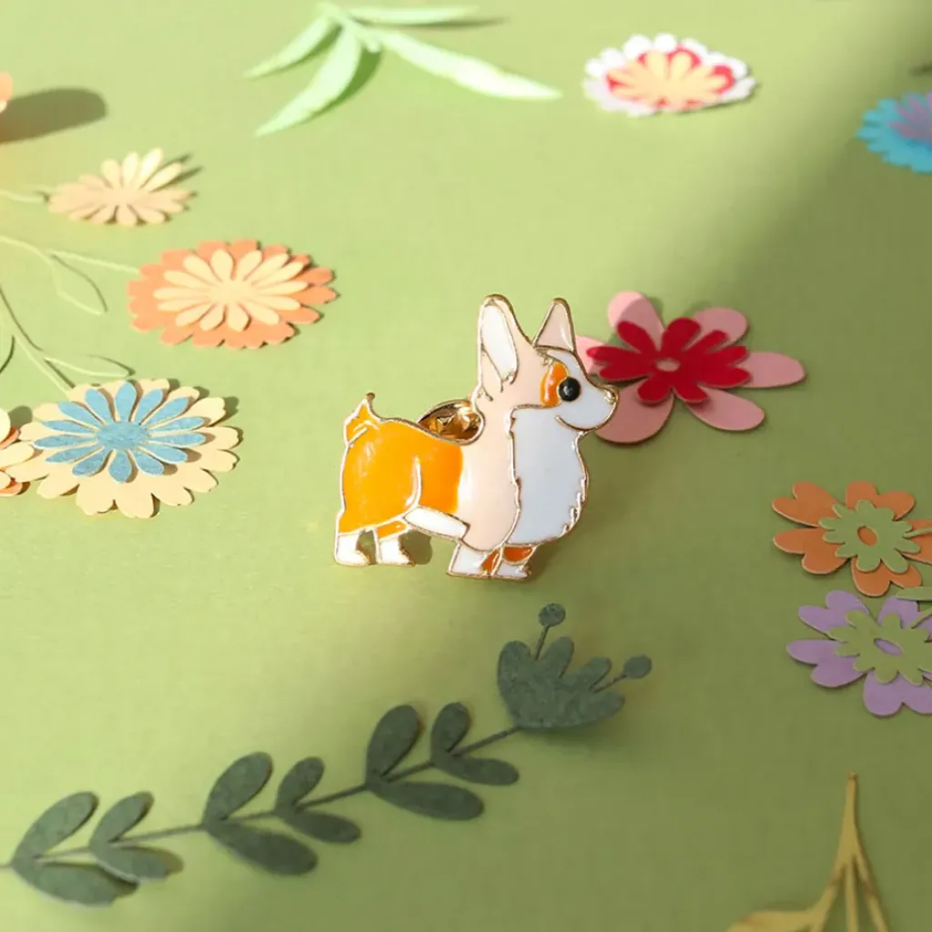 Fabrique de Styles Broche pin's émaillé corgi* Accessoires Mode