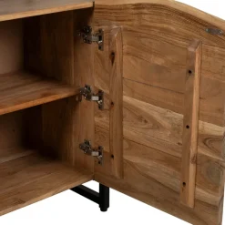 Fabrique de Styles Buffet 3 portes en acacia et pieds en fer noir - Brooklyn* Buffets Et Vitrines