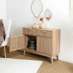 Fabrique de Styles Buffet en bois naturel h80cm - Kara* Buffets Et Vitrines