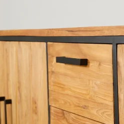 Fabrique de Styles Buffet enfilade en teck massif 3 portes L195cm - Alix* Buffets Et Vitrines