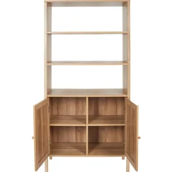 Fabrique de Styles Buffet haut en bois avec 3 niveaux H163cm - Baia* Bibliothèques Et Étagères