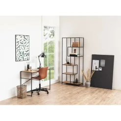 Fabrique de Styles Bureau industriel en chêne et métal - Senzo* Bureaux