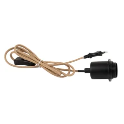 Fabrique de Styles Cable éléctrique avec interrupteur 2m* Ampoules Et Cordons Électriques