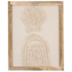 Fabrique de Styles Cadre déco coquille tuftée écru 40x50cm - blue sand* Cadres Déco Et Affiches