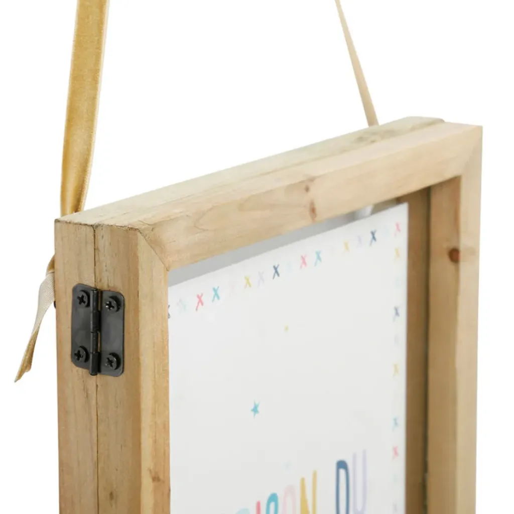 Fabrique de Styles Cadre déco maison bonheur ruban 20x25cm*Enfant Déco