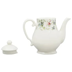 Fabrique de Styles Cafetiere en Faïence blanc et - fleurs champs* Théières Et Cafetières