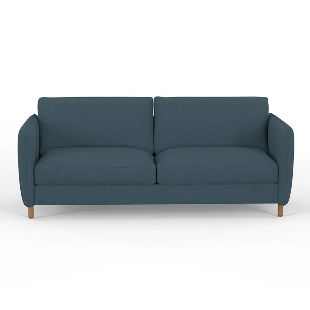 Fabrique de Styles Canapé convertible 2 places Gustave - Tissu Texturé - Crown Moutarde* Canapés Convertibles