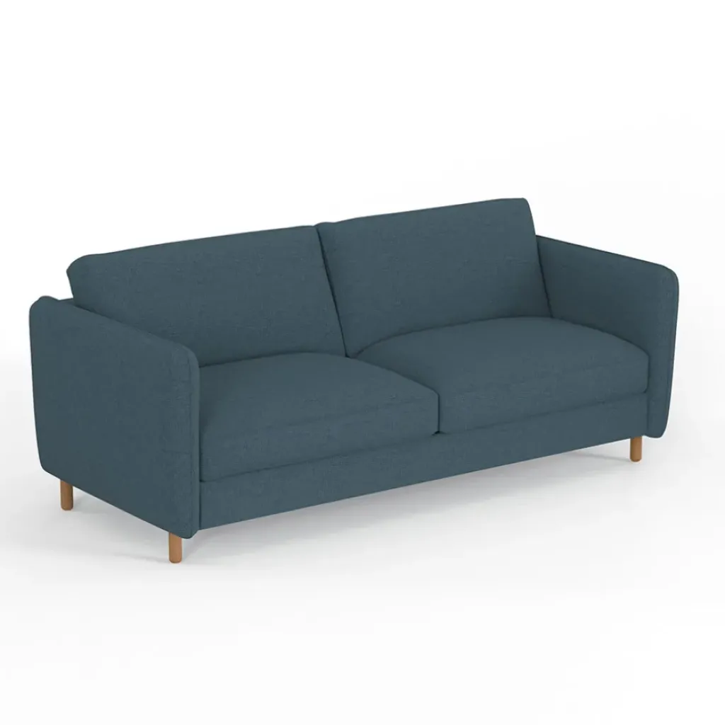 Fabrique de Styles Canapé convertible 2 places Gustave - Tissu Texturé - Crown Moutarde* Canapés Convertibles