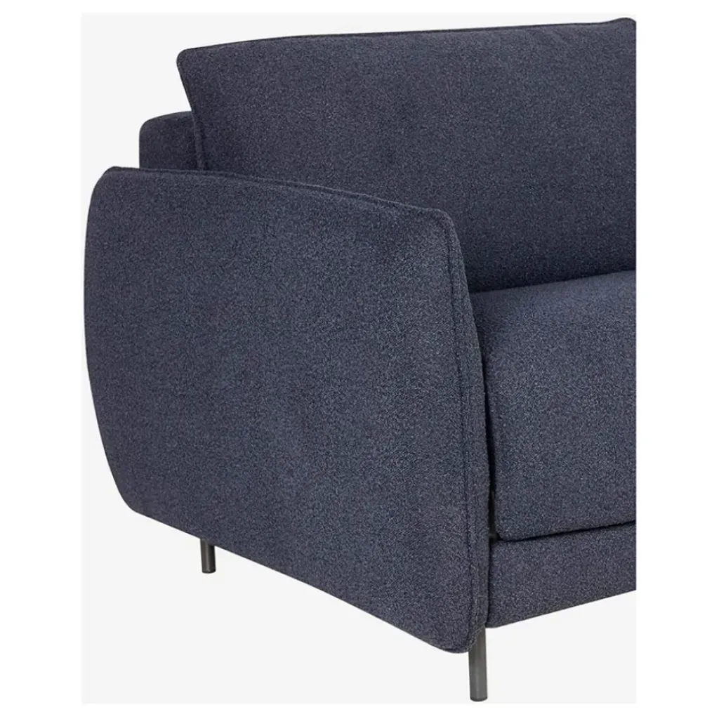 Fabrique de Styles Canapé convertible 2 places tissu bleu marine - Milano* Canapés Convertibles