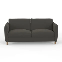 Fabrique de Styles Canapé convertible 2 places Bultex Gustave - Velours Vintage - Adore Anthracite* Canapés Convertibles